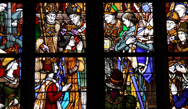 Jeanne d'Arc, vitraux, Cathédrale d'Orléans