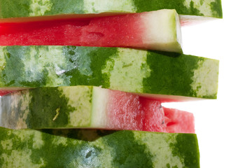 Fresh slices of watermelon
