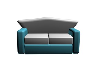 isolated sofa