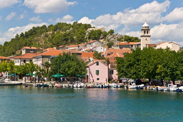 Fototapeta na wymiar Deptak von Skradin, Chorwacja