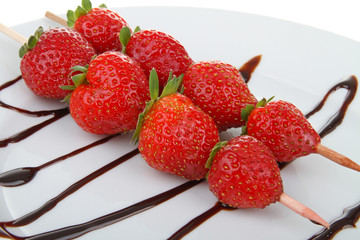 brochette de fraise