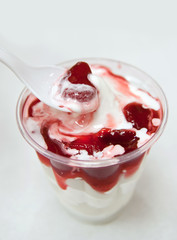 Strawberry ice cream