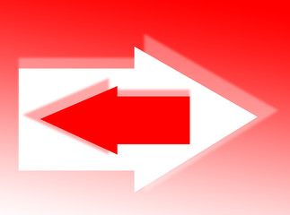 Freccia in silhouette