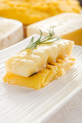 grilled polenta with cheese- polenta grigliata e formaggio