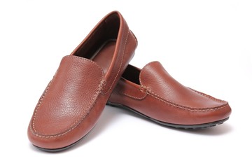 leather shoes studio shot