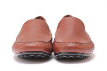 brown leather shoes