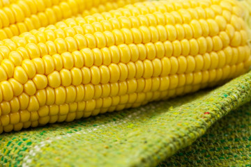 Corn lying on the mat