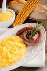 polenta and sausage-polenta e salsiccia