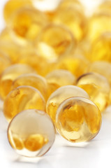 Vitamin and fish oil capsules