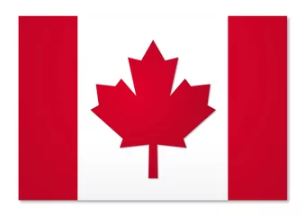 Fotobehang drapeau canada © Logostylish