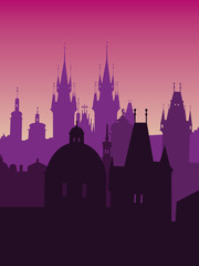 Fototapeta premium Prague vector