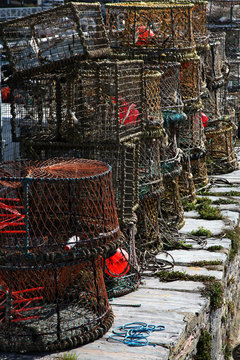 Crab Pots in Brixham harbour