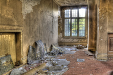 HDR photo of derelict house