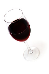 Glass of red wine