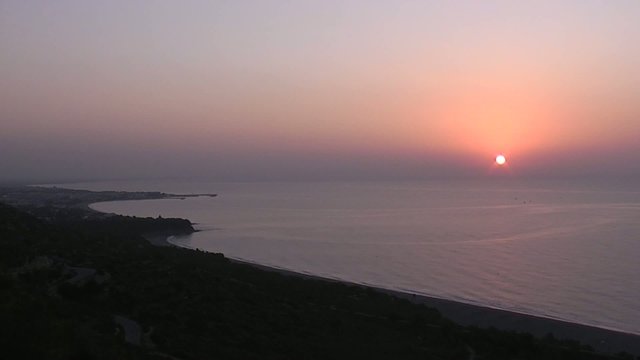 AMANECER EN LA COSTA MEDITERRANEA