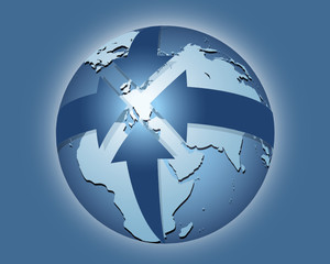 Naklejka premium zentrales Europa