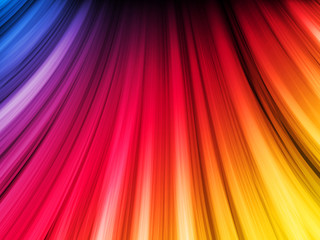 Fototapeta premium Abstract Colorful Waves on Black Background