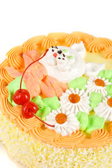 cream cherry cake