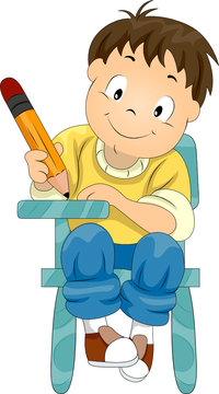 recommend clip art: Child Writing