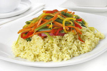 Rice with vegetables
