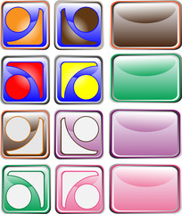 Vector buttons for web-site