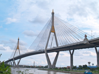 Fototapeta na wymiar Część Bhumibol Bridge