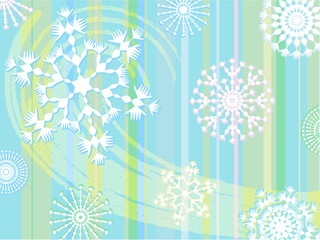 abstract snowflake background, vector
