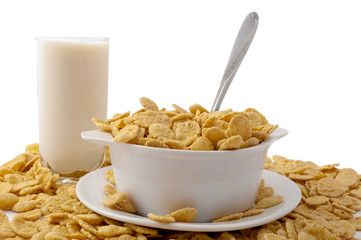 flakes in the bowl