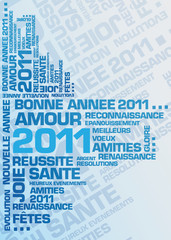 Obraz premium CARTE DE VOEUX 2011
