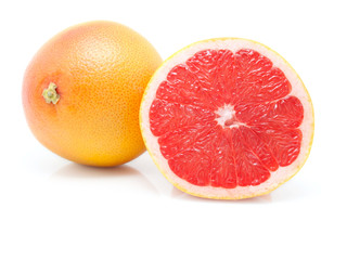 grapefruit on white background