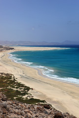 plage de sotavento de jandia des l'&icirc;le de fuerteventura