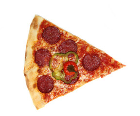 Pizza slice close-up