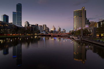 Melbourne at night