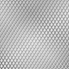 A Metal Background with Diamond Tread Pattern