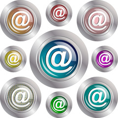 Address glossy buttons