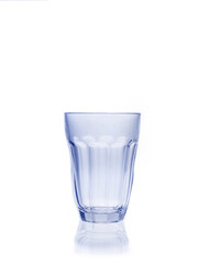 Empty glass isolated on white background