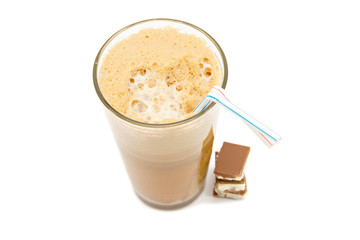 Greek cold coffee - frappe isolated on white