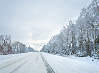 winter country road