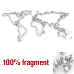 3d characters isolated on white background series