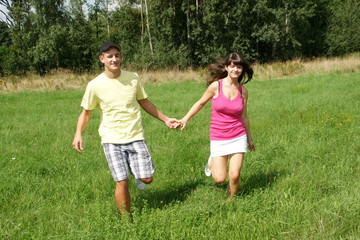 Fototapeta premium Jugendliebe Wiese