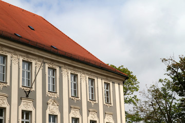 Obraz premium Historisches Gebäude in Neuburg a.d. Donau