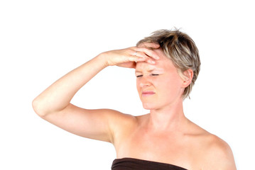 Obraz premium Ragazza con mal di testa