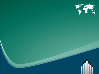 illustration with chart and map