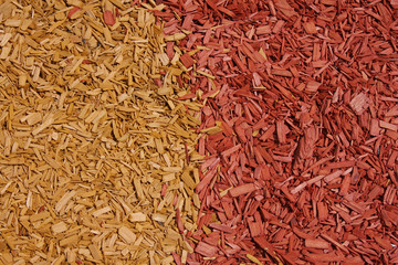 paillage de copeaux de bois