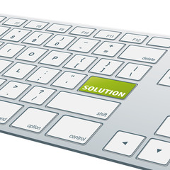 Close-up aluminum keyboard - Solution [cmyk]