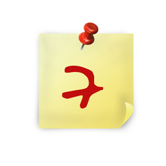 yellow post it - 7