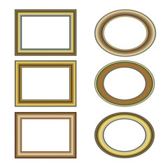 gold bronze frame set pattern