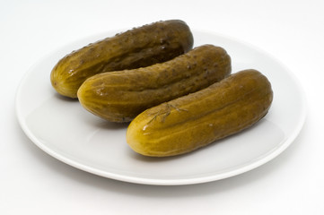 Homemade salted cucumber