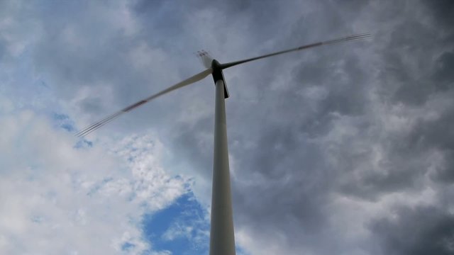 wind turbine - front side view