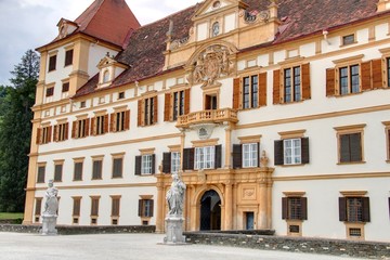 Fototapeta na wymiar fasada zamku w Austrii